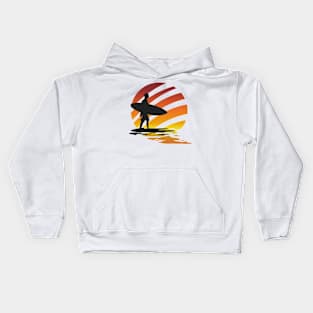 Surfing Sunrise Kids Hoodie